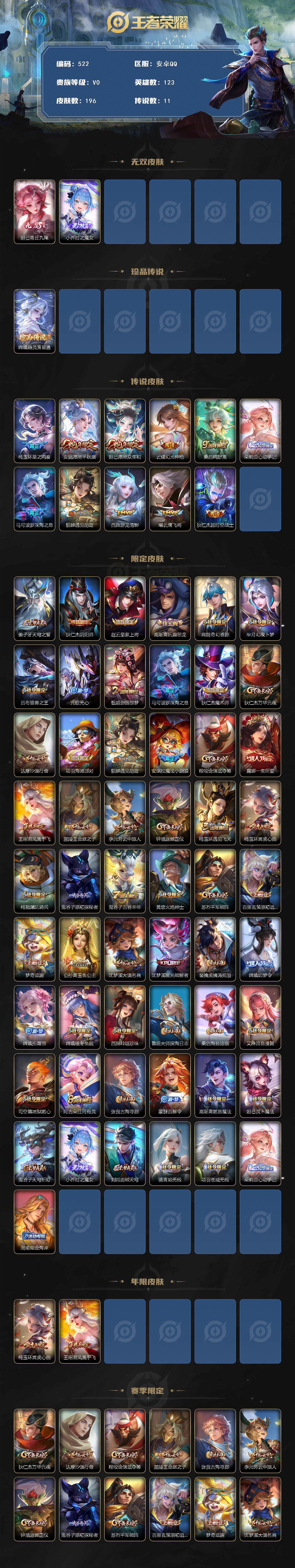 WZCMW3385907王者荣耀账号详情图2