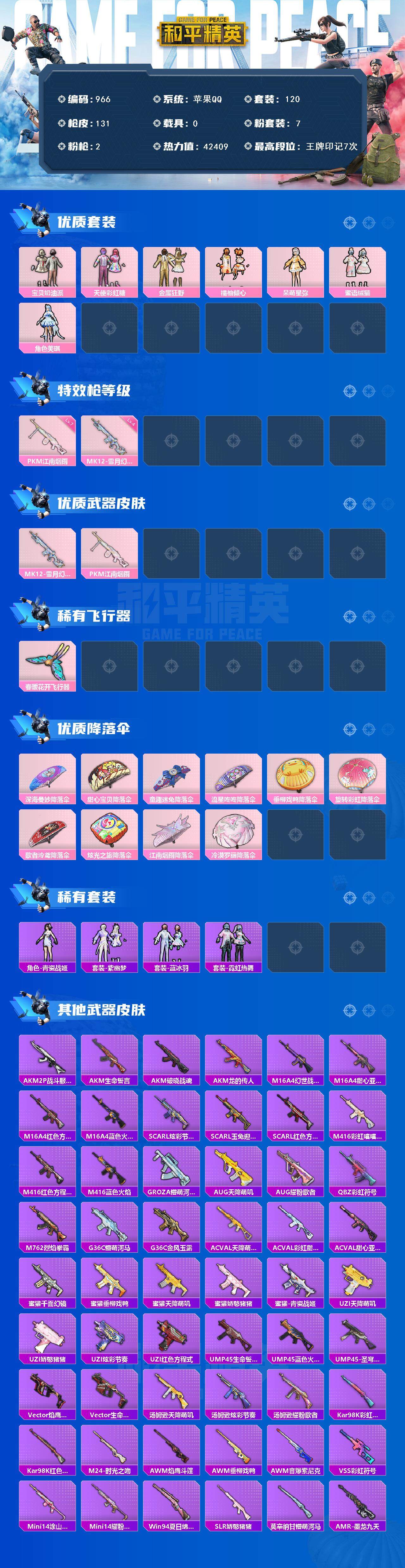 HPCMW3425276和平精英账号详情图2 HPCMW3425276和平精英账号详情图2