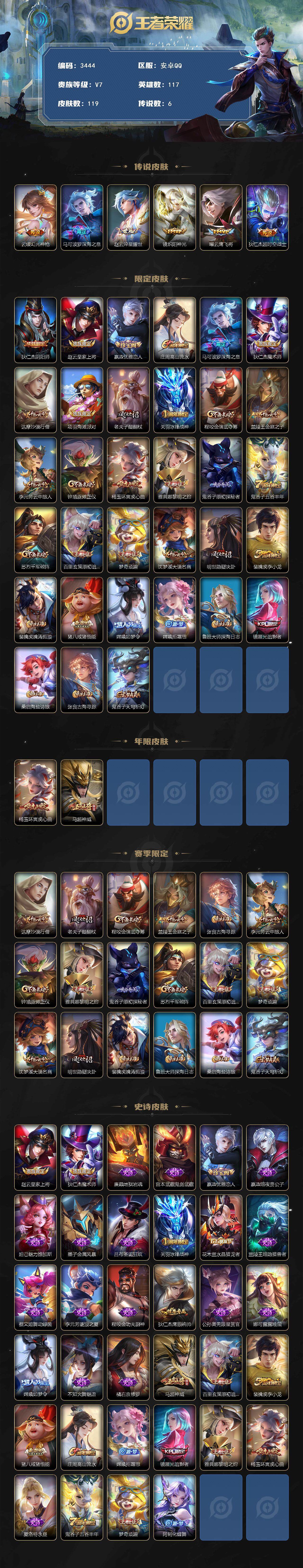 WZQM3394120王者荣耀账号详情图3