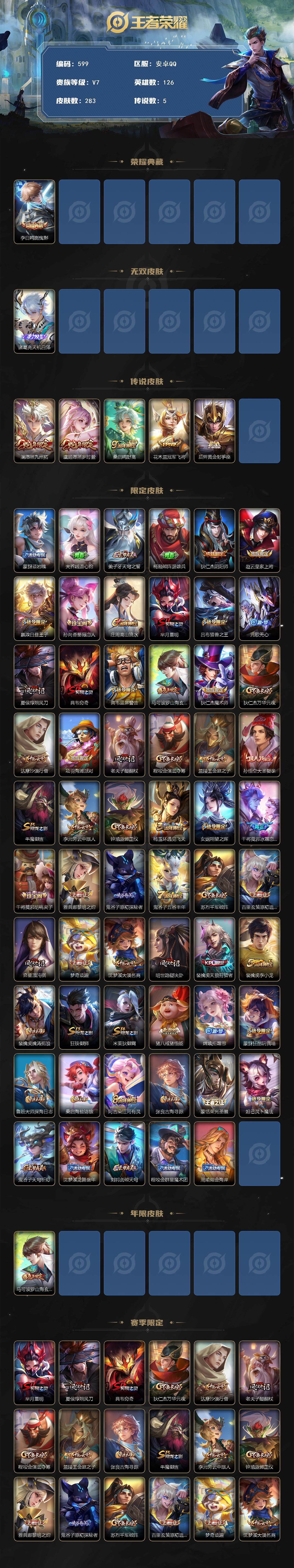 WZCMW3387519王者荣耀账号详情图2