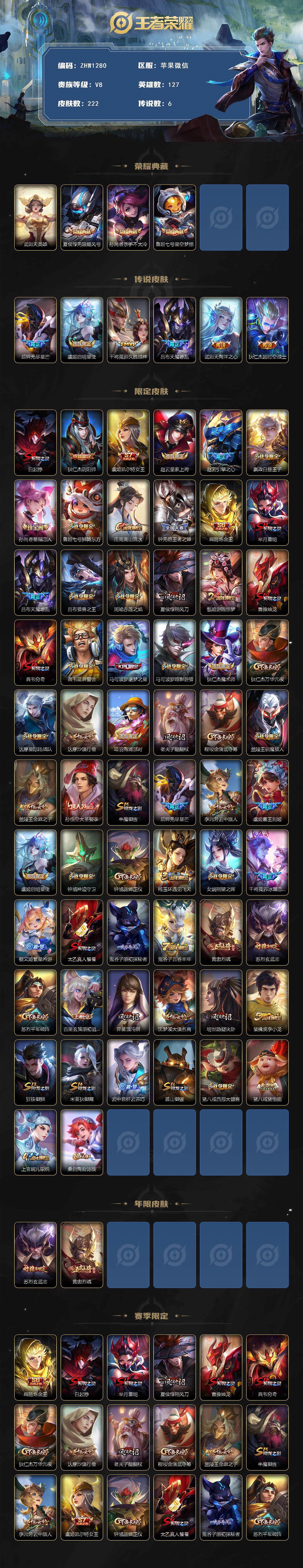 WZLX3387949王者荣耀账号详情图2