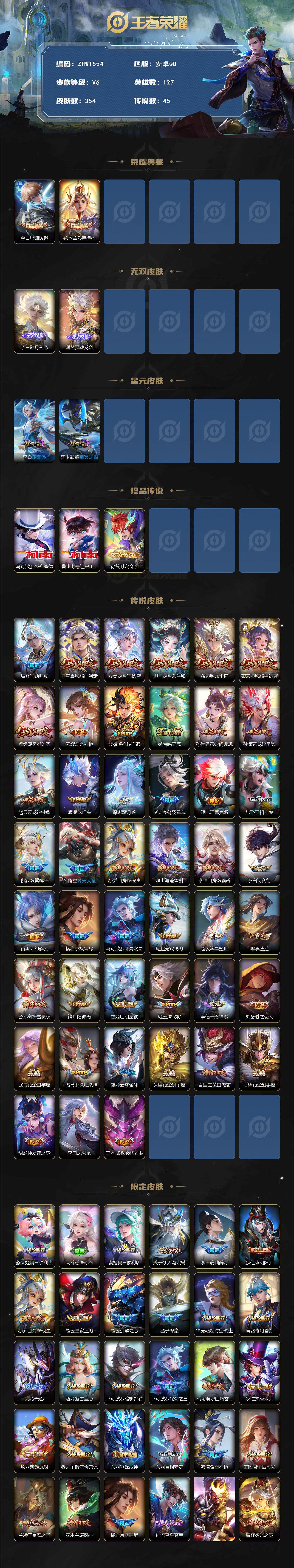 WZLX3391332王者荣耀账号详情图2