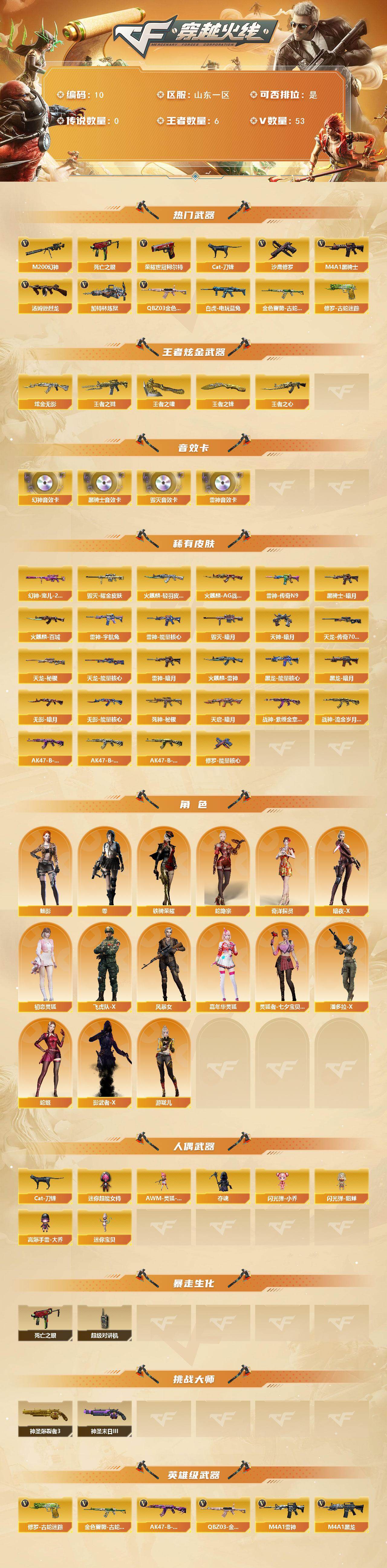 CFCMW421882穿越火线账号详情图2