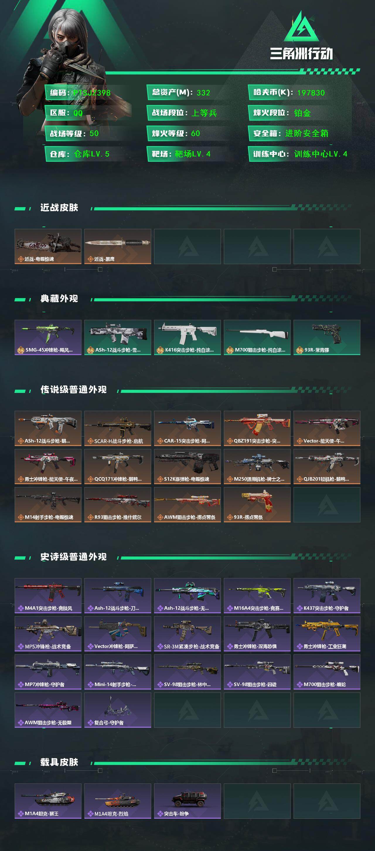 SJZCMW393135三角洲行动账号详情图2