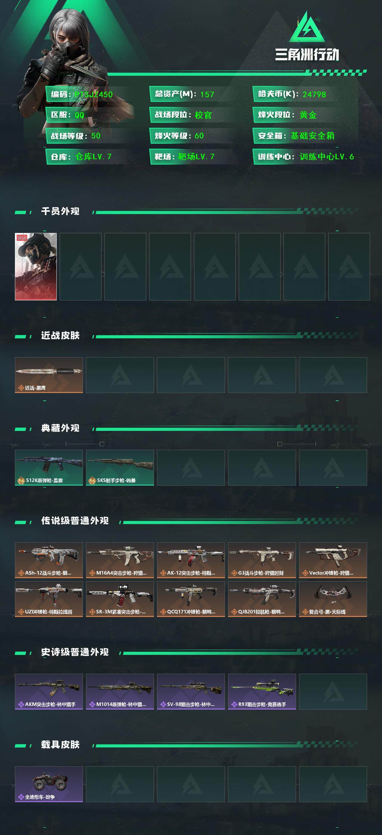 SJZCMW385574三角洲行动账号详情图2