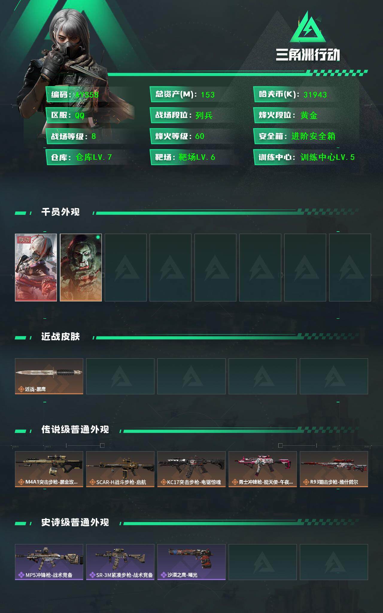 SJZCMW382398三角洲行动账号详情图3 SJZCMW382398三角洲行动账号详情图3