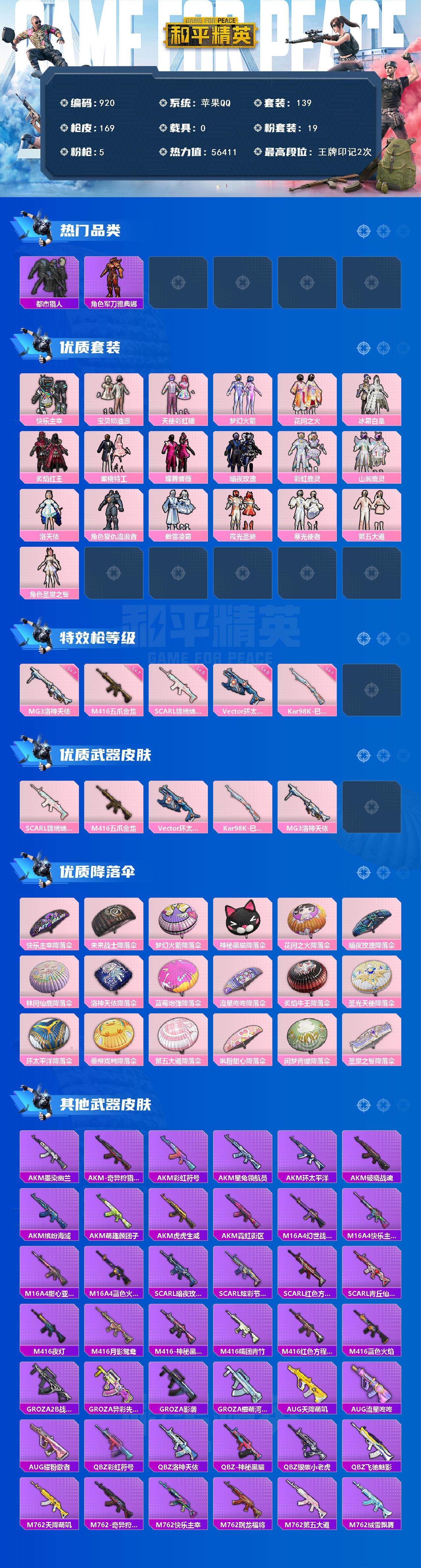 HPCMW3449217和平精英账号详情图2