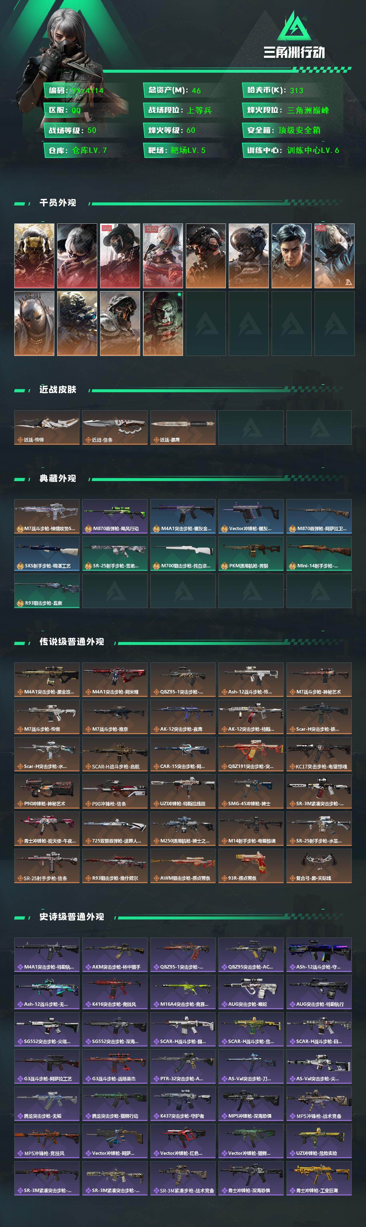 SJZCMW430789三角洲行动账号详情图2