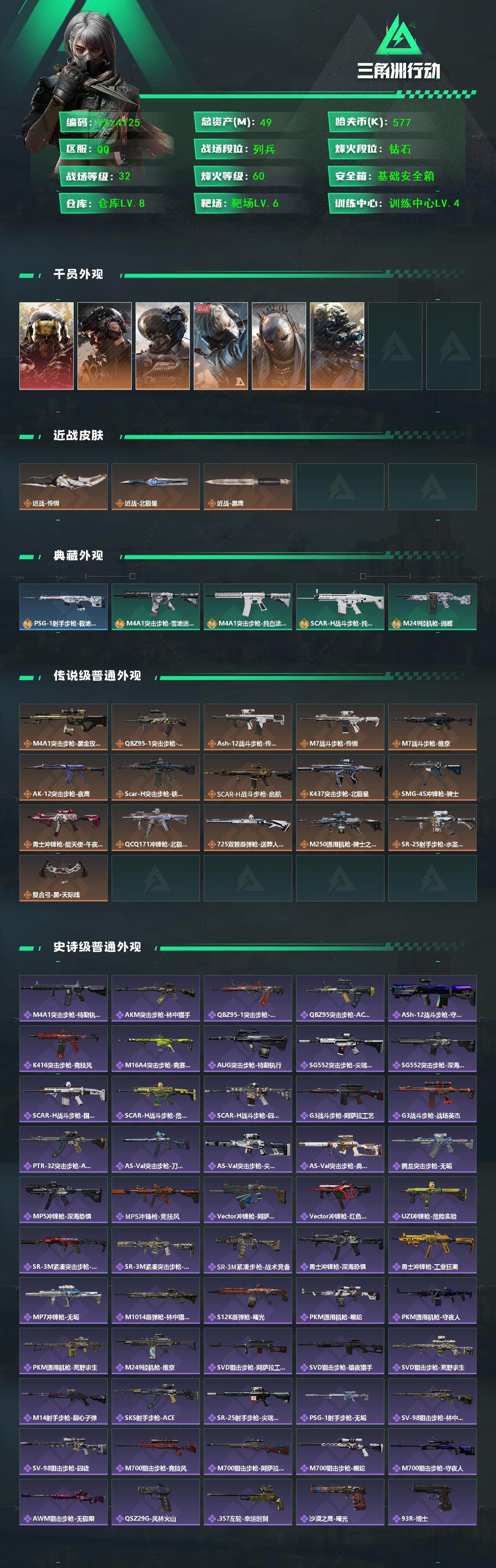 SJZCMW45234三角洲行动账号详情图2