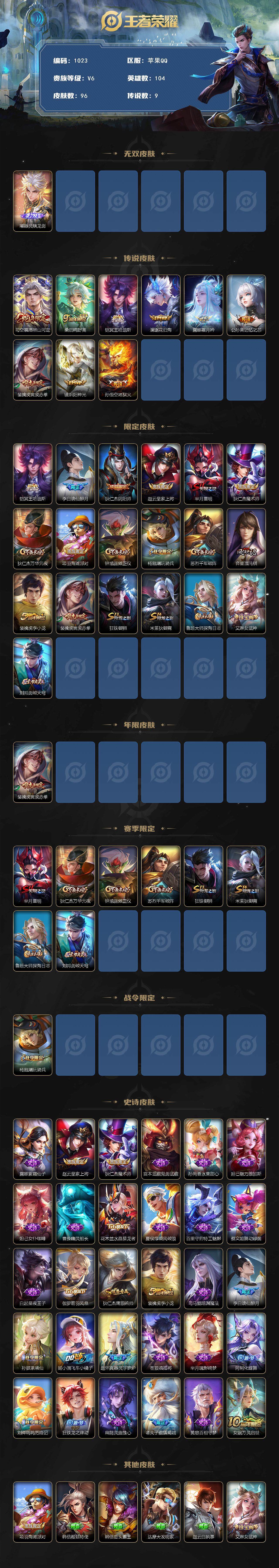 WZQM3389698王者荣耀账号详情图3