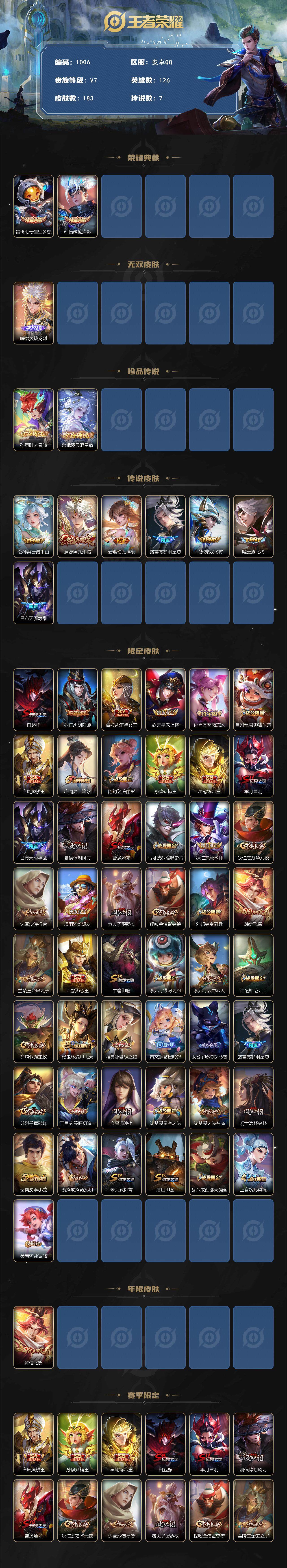 WZQM3390234王者荣耀账号详情图3