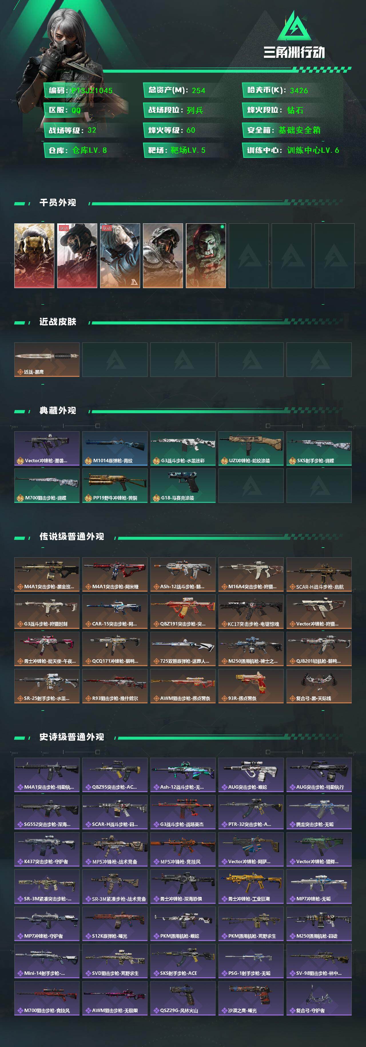 SJZCMW393346三角洲行动账号详情图2