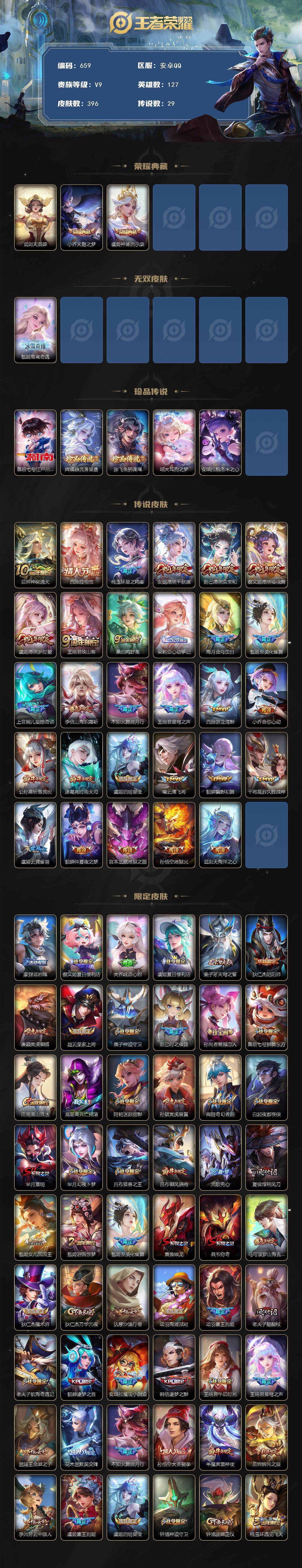 WZCMW3389004王者荣耀账号详情图2