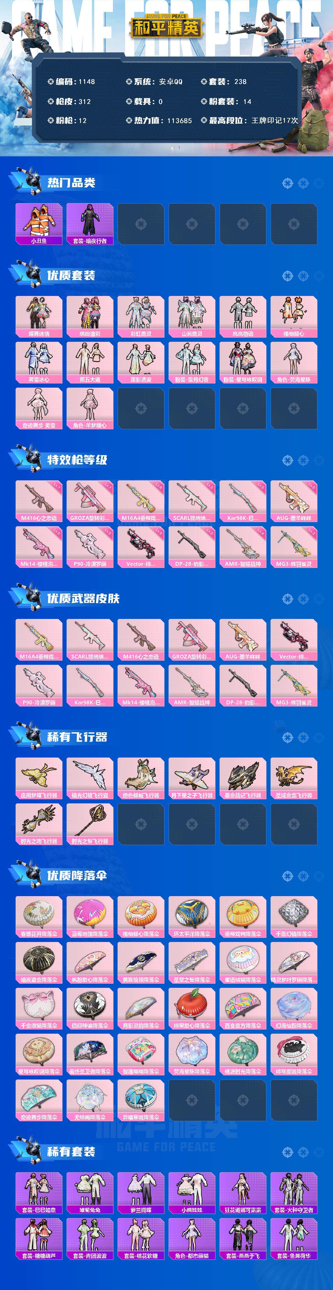 HPCMW3425931和平精英账号详情图2 HPCMW3425931和平精英账号详情图2