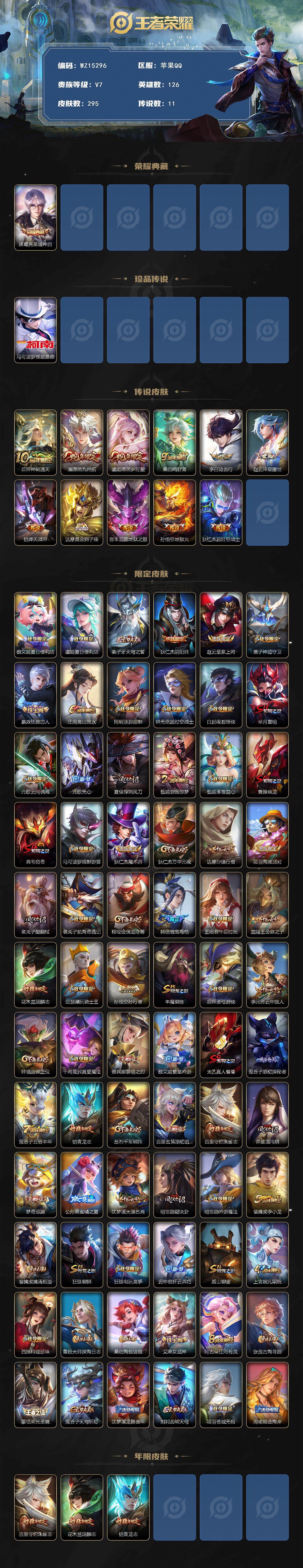 WZ0349594王者荣耀账号详情图2