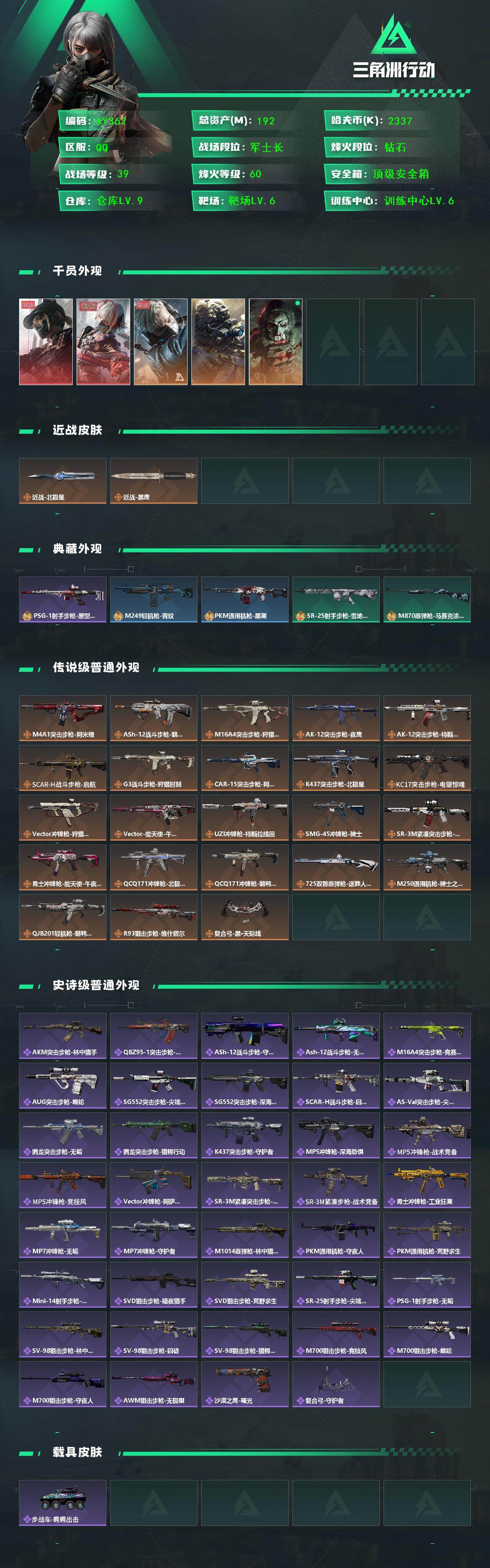 SJZCMW382415三角洲行动账号详情图3 SJZCMW382415三角洲行动账号详情图3