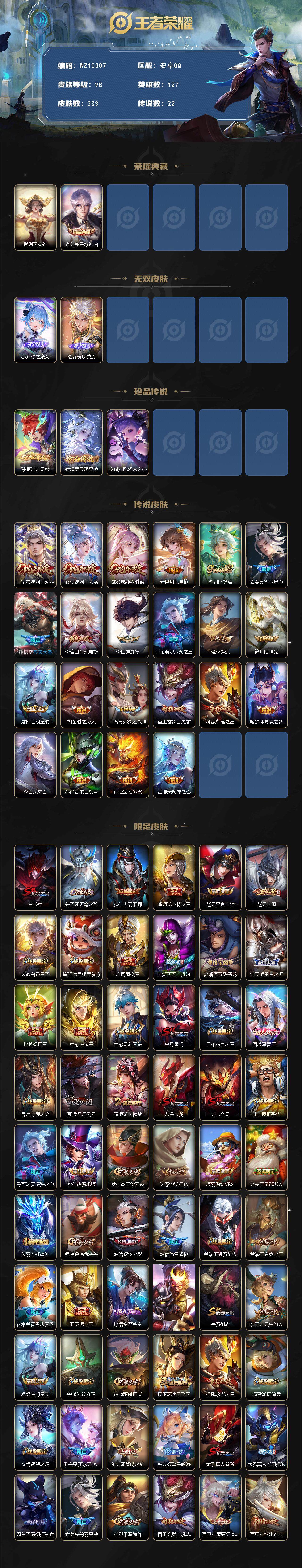 WZ0349598王者荣耀账号详情图2