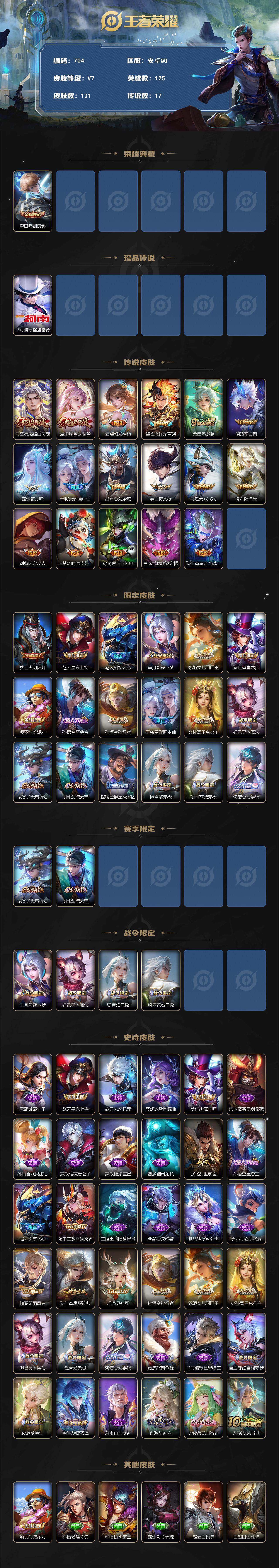 WZCMW3389746王者荣耀账号详情图2