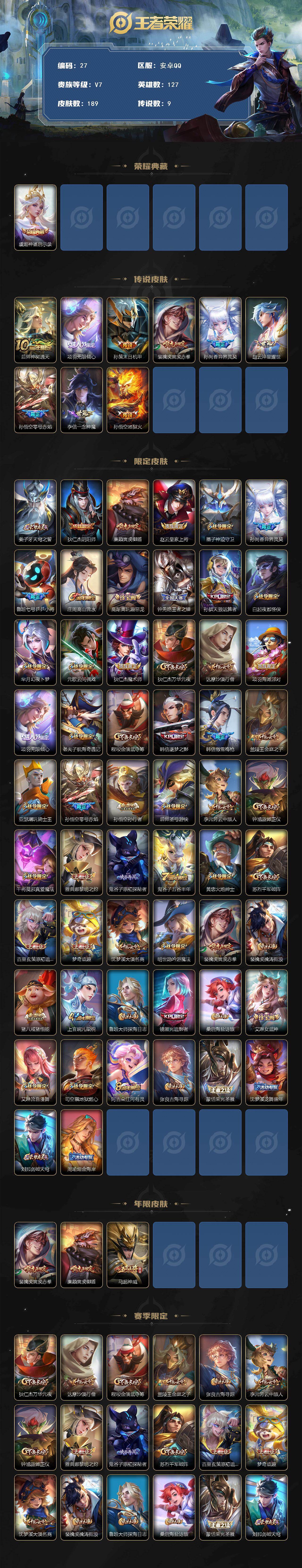 WZCMW495647王者荣耀账号详情图2