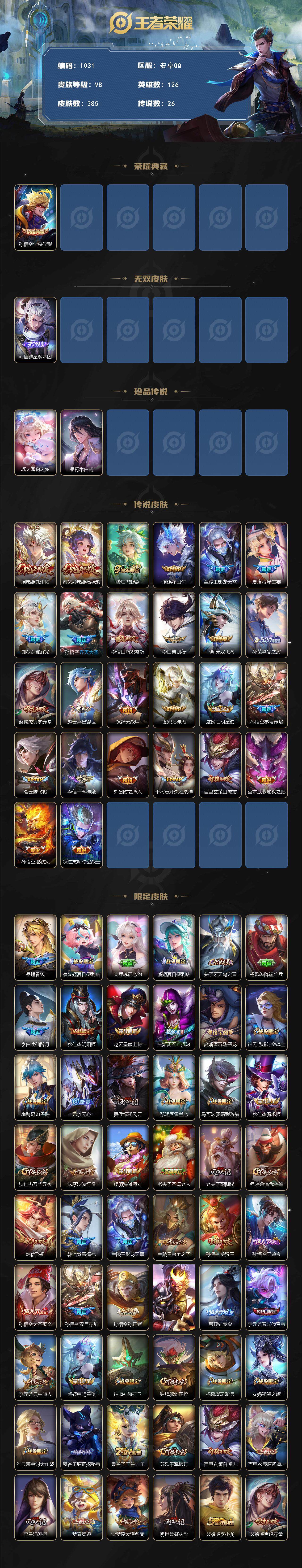 WZQM3390606王者荣耀账号详情图3