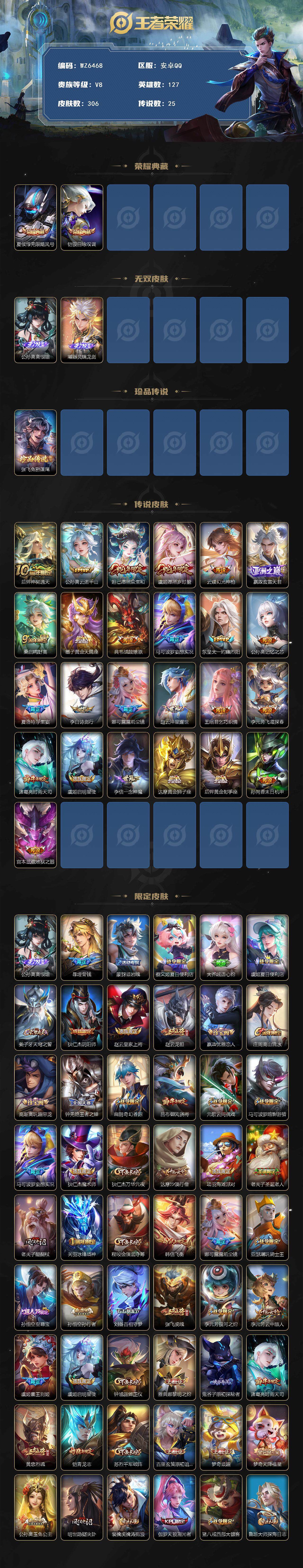 WZXS3395411王者荣耀账号详情图2