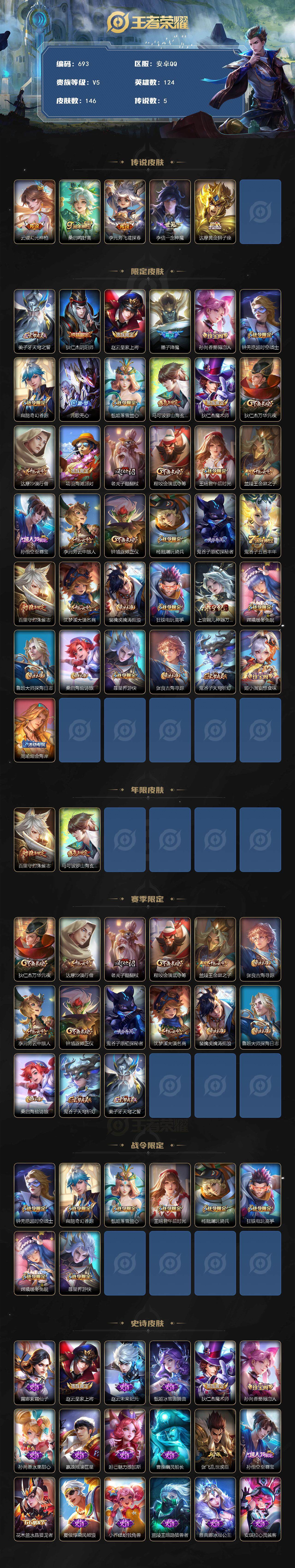 WZCMW3390173王者荣耀账号详情图2