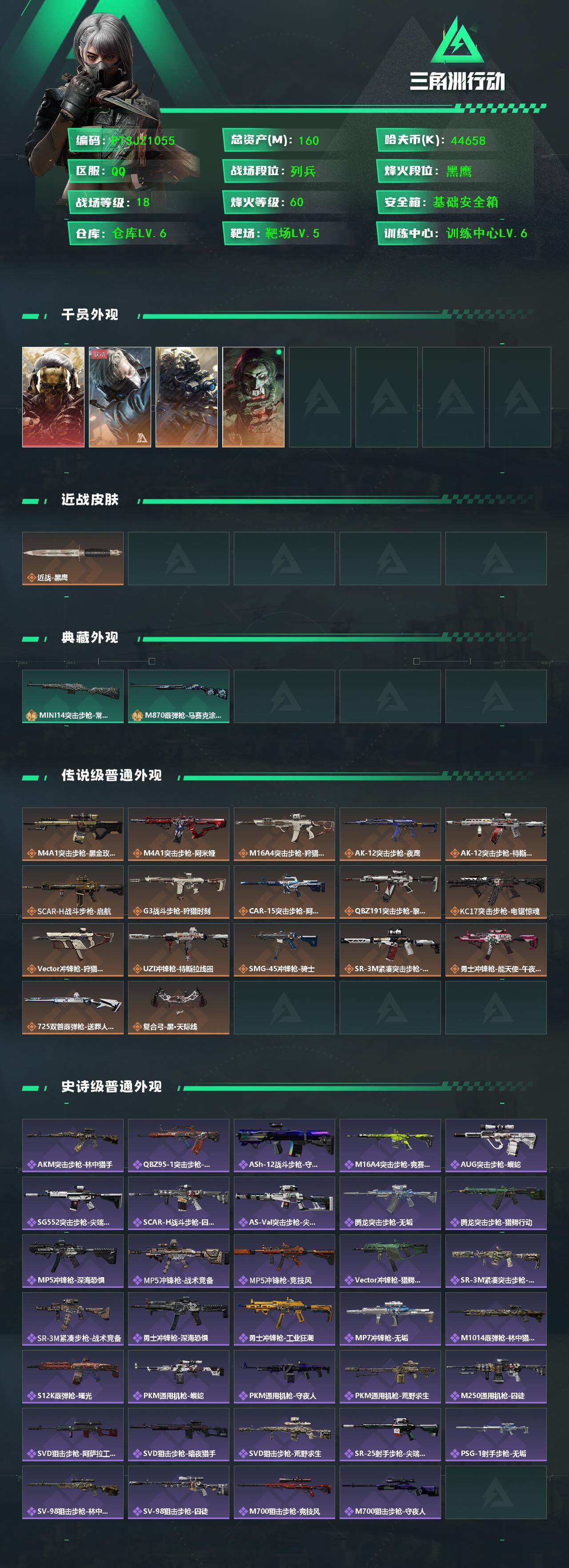 SJZCMW393094三角洲行动账号详情图2