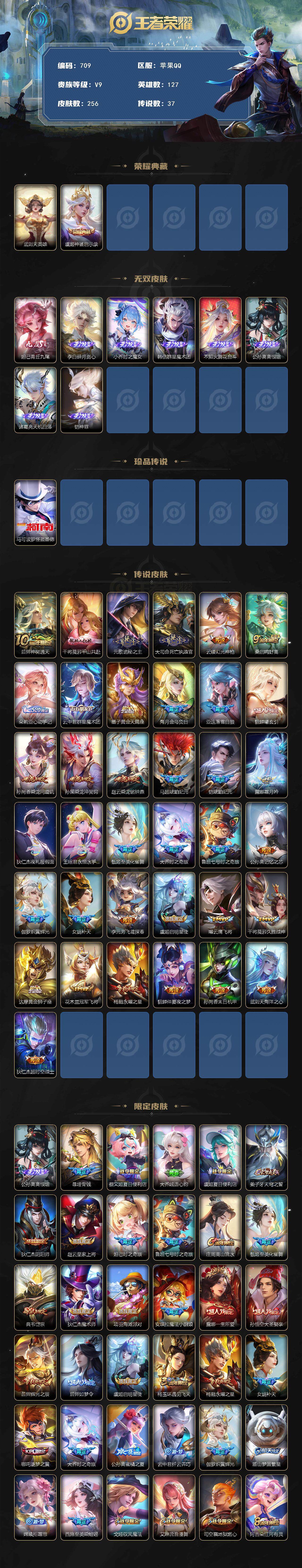 WZCMW3390610王者荣耀账号详情图2