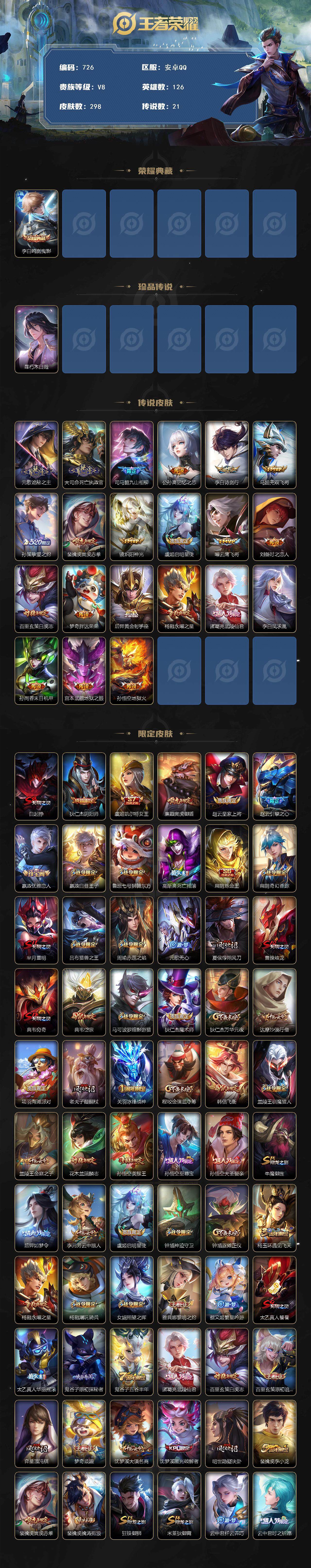 WZCMW3391027王者荣耀账号详情图2