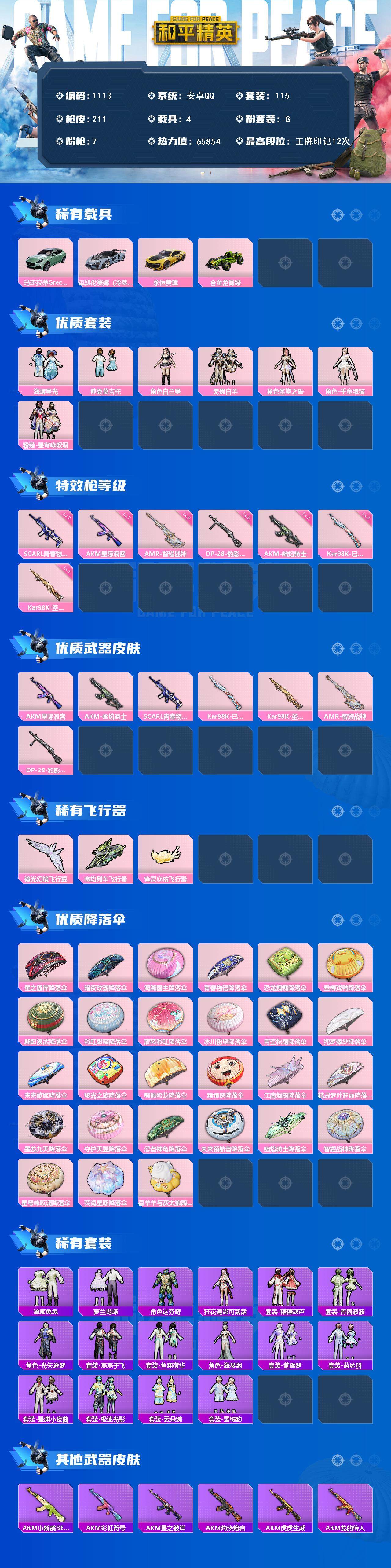 HPCMW3426070和平精英账号详情图2 HPCMW3426070和平精英账号详情图2