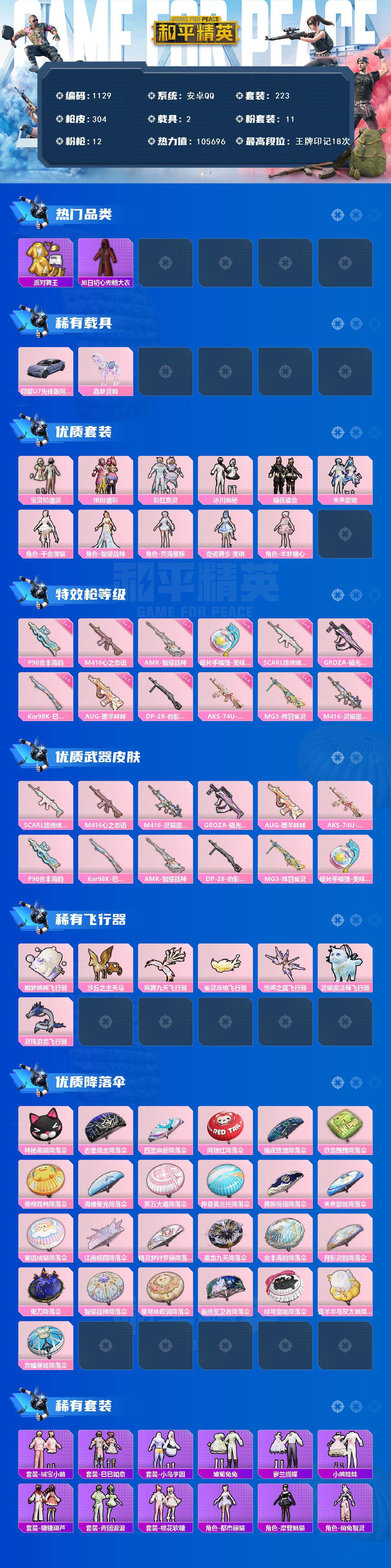 HPCMW3426075和平精英账号详情图2 HPCMW3426075和平精英账号详情图2