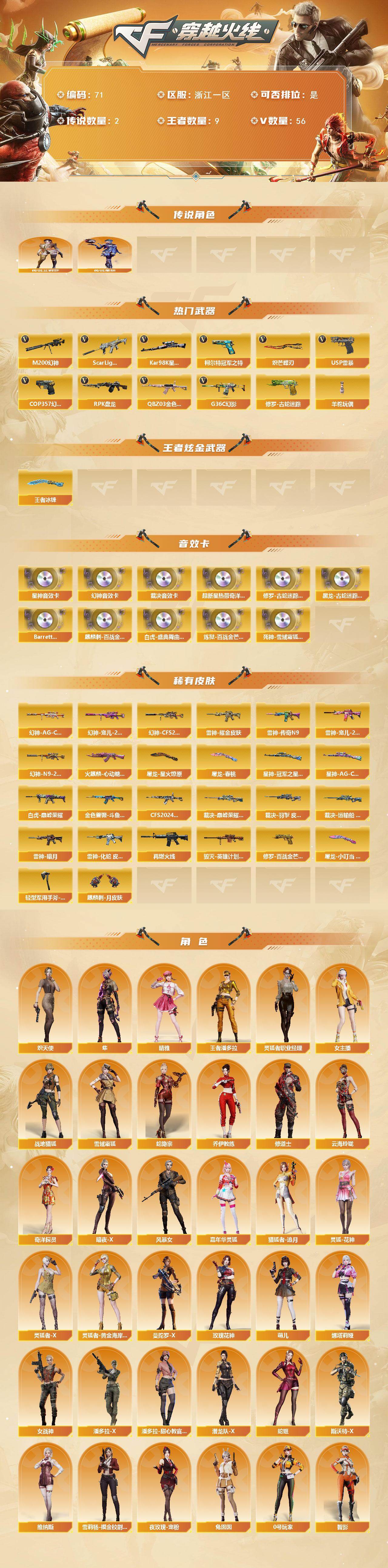 CFCMW422338穿越火线账号详情图2