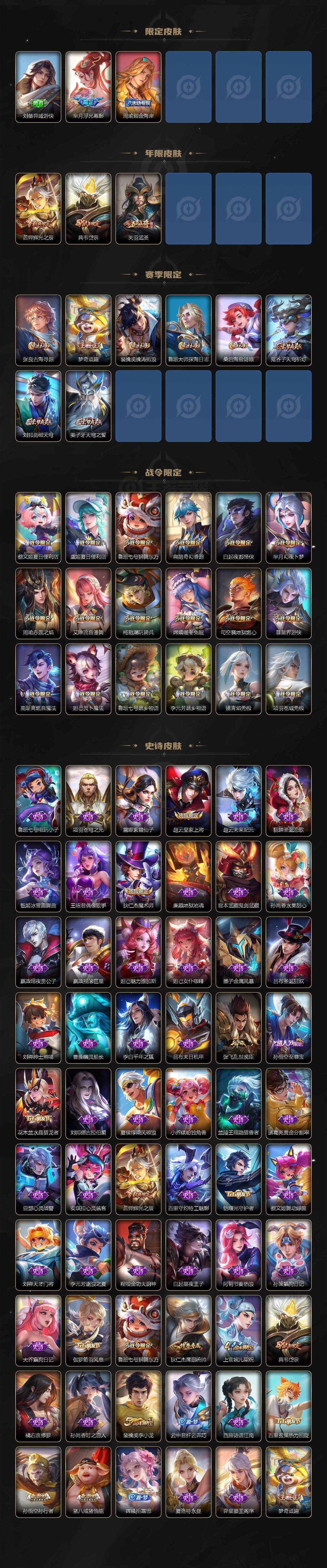 WZ0349620王者荣耀账号详情图3 WZ0349620王者荣耀账号详情图3