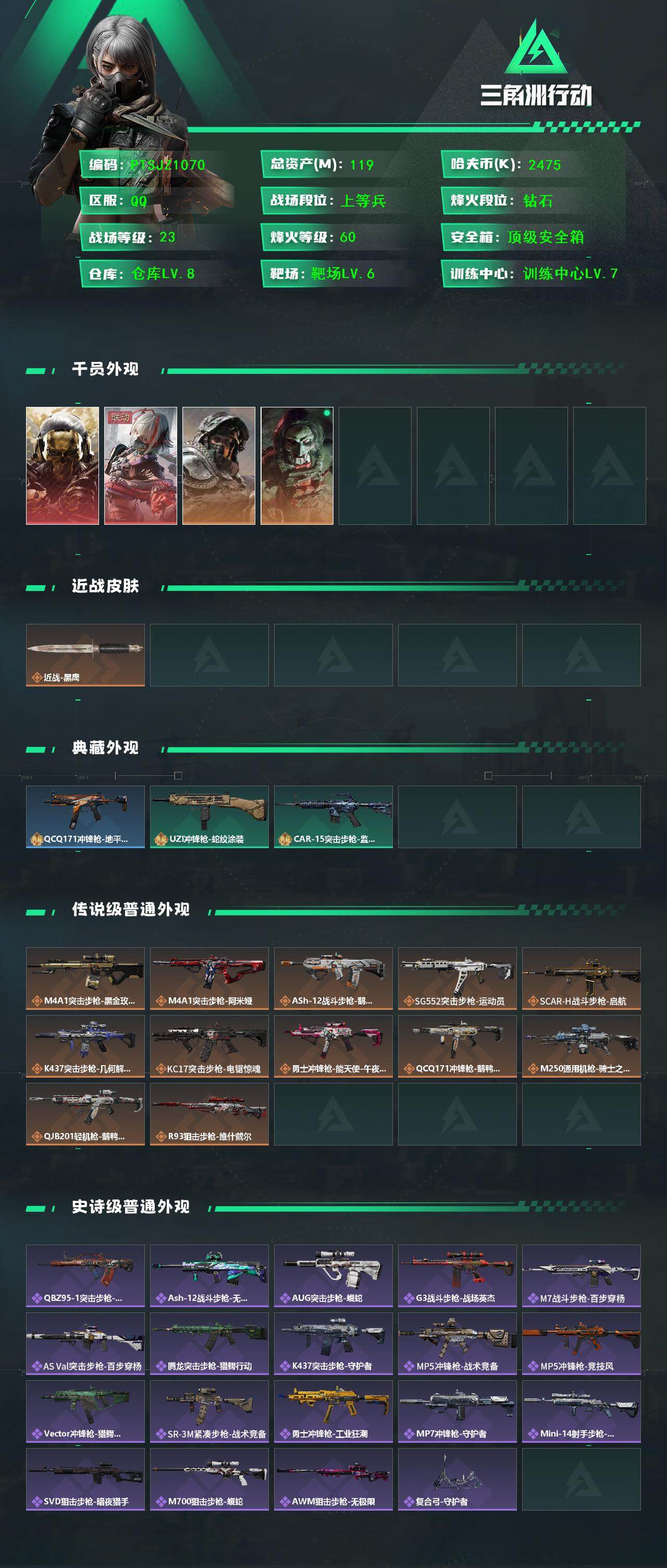 SJZCMW393108三角洲行动账号详情图2