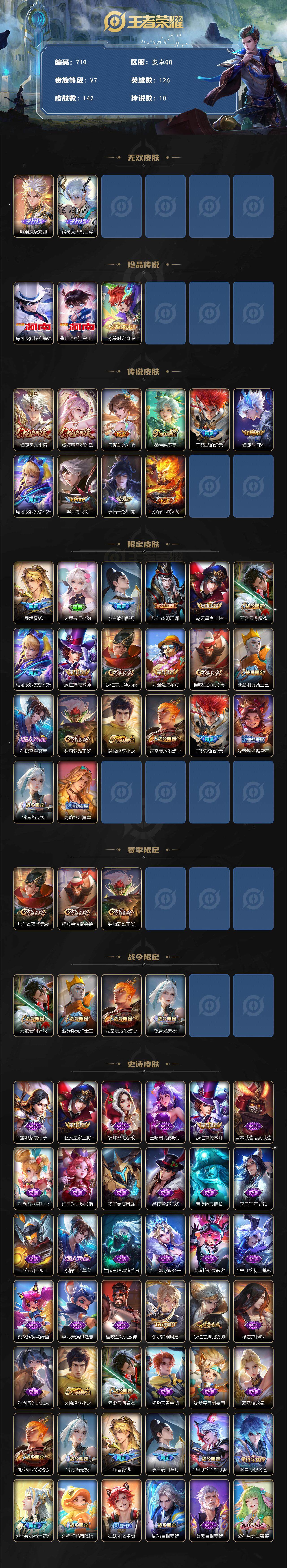 WZCMW3390612王者荣耀账号详情图2