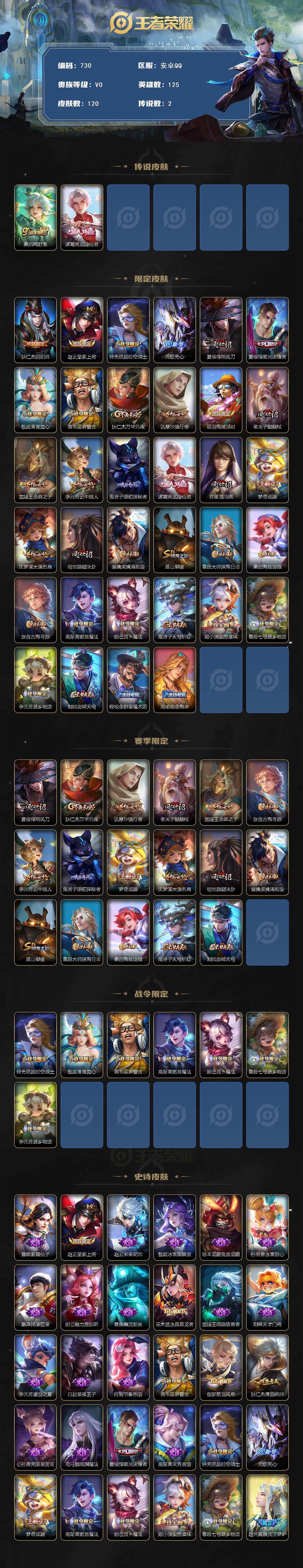 WZCMW3391036王者荣耀账号详情图2