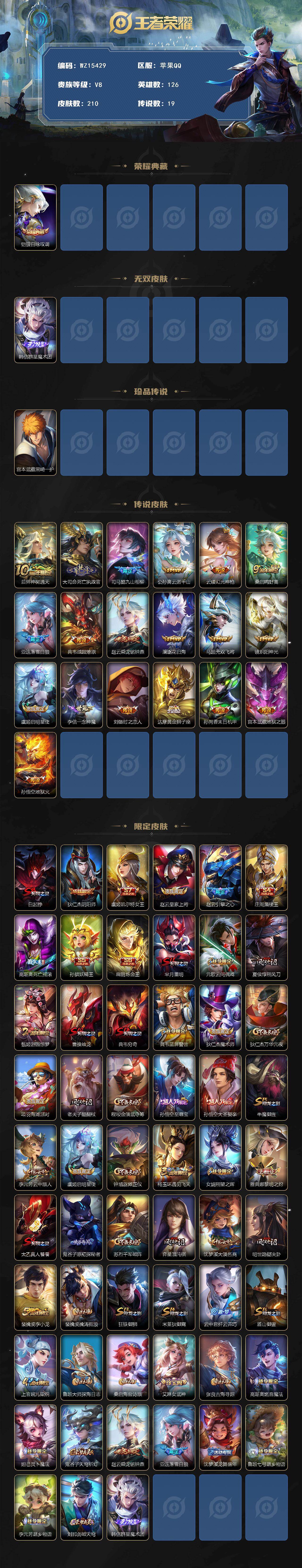 WZ0349627王者荣耀账号详情图2