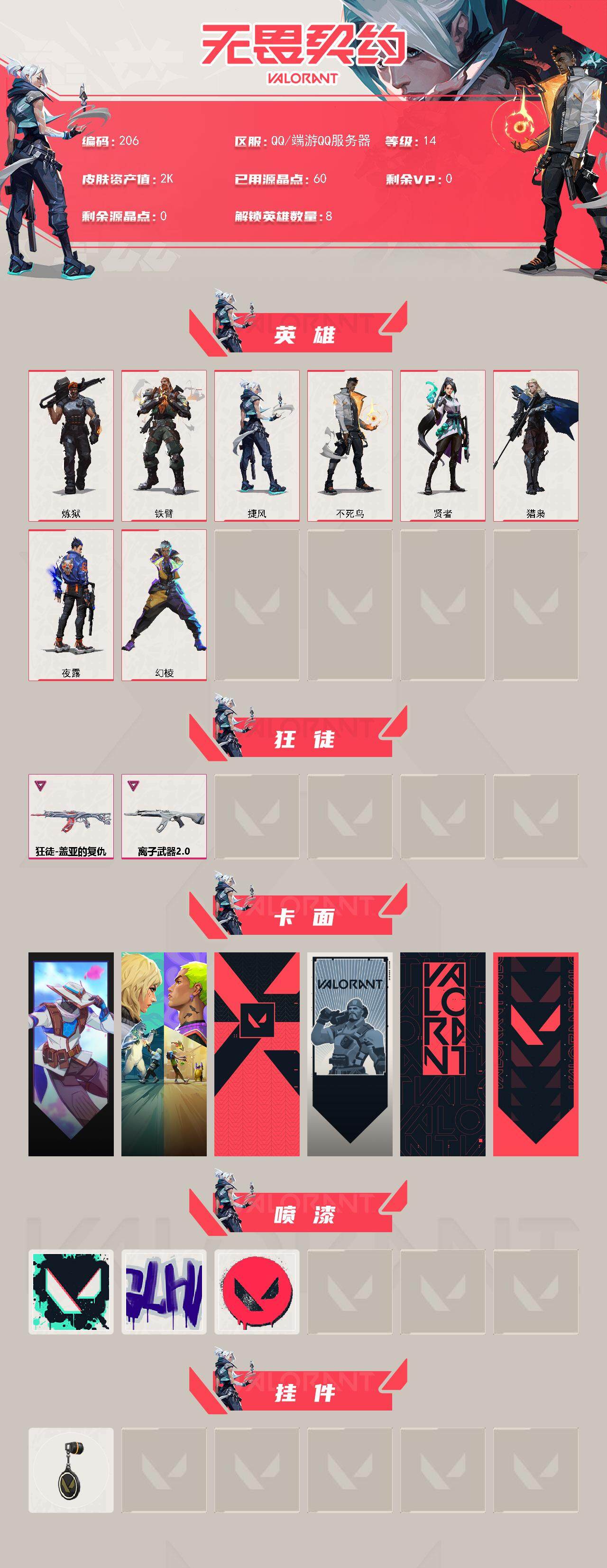 WWQQM326022无畏契约账号详情图3 WWQQM326022无畏契约账号详情图3