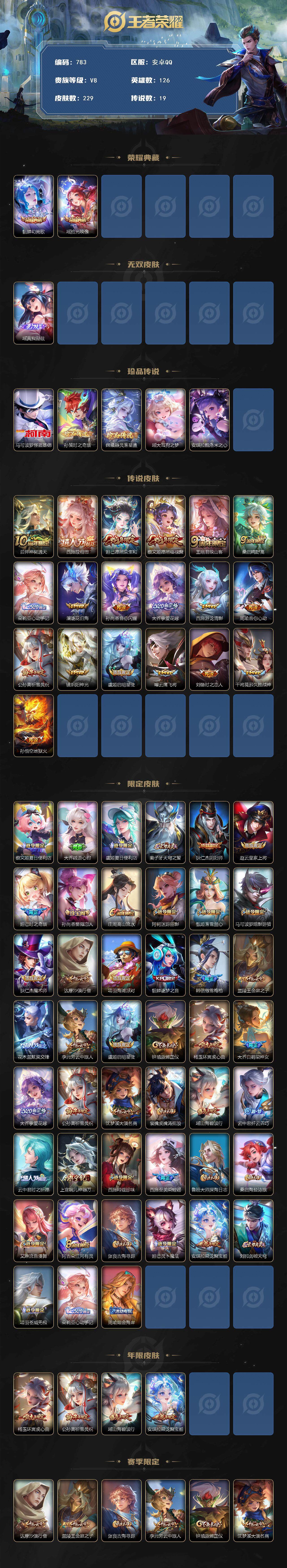 WZCMW3392964王者荣耀账号详情图2 WZCMW3392964王者荣耀账号详情图2