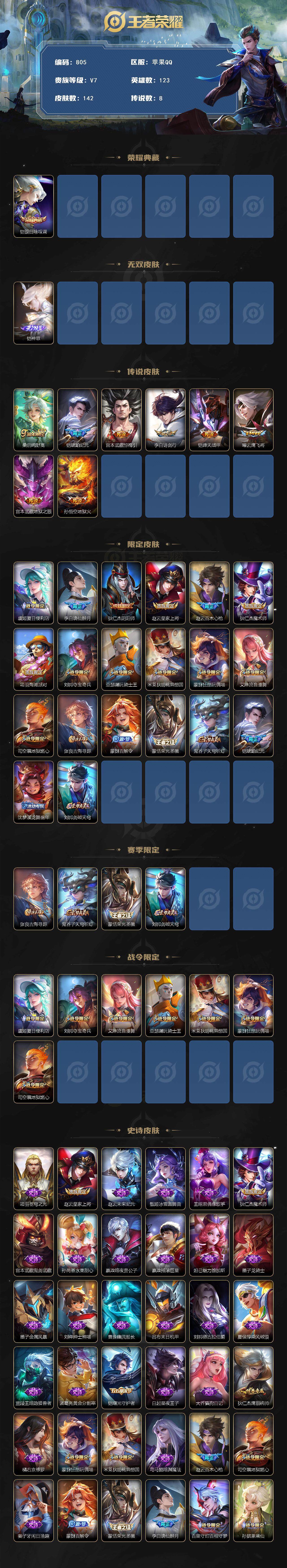 WZCMW3392965王者荣耀账号详情图2