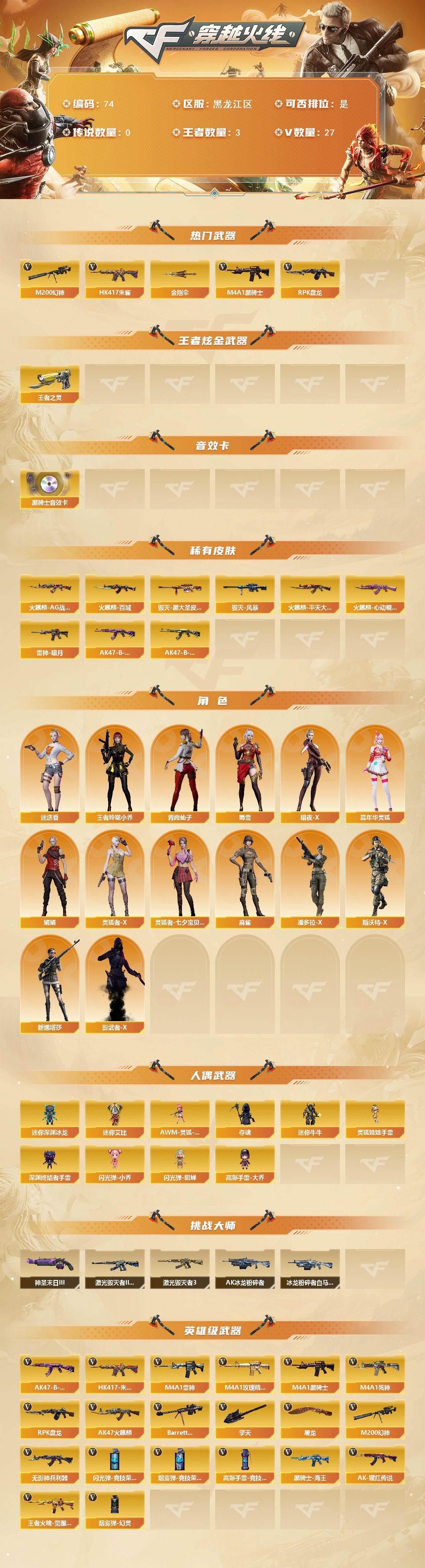 CFCMW421336穿越火线账号详情图2