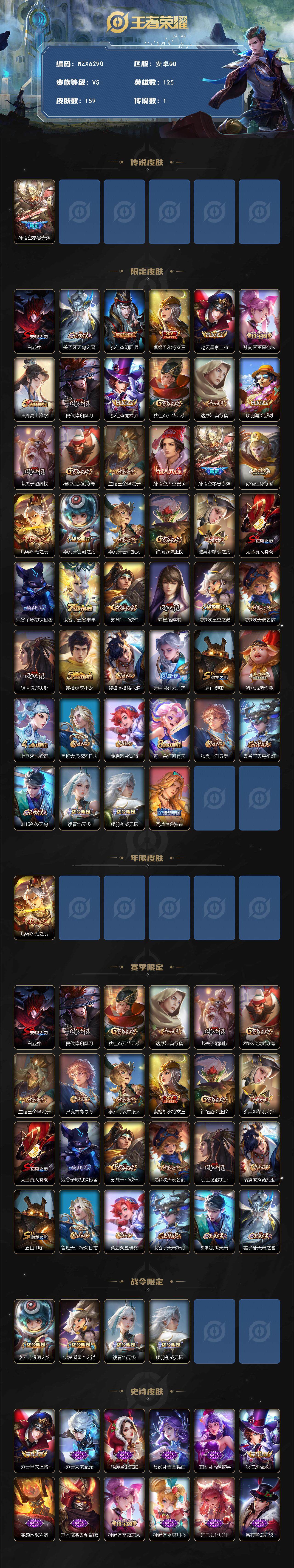 WZEY3393194王者荣耀账号详情图2