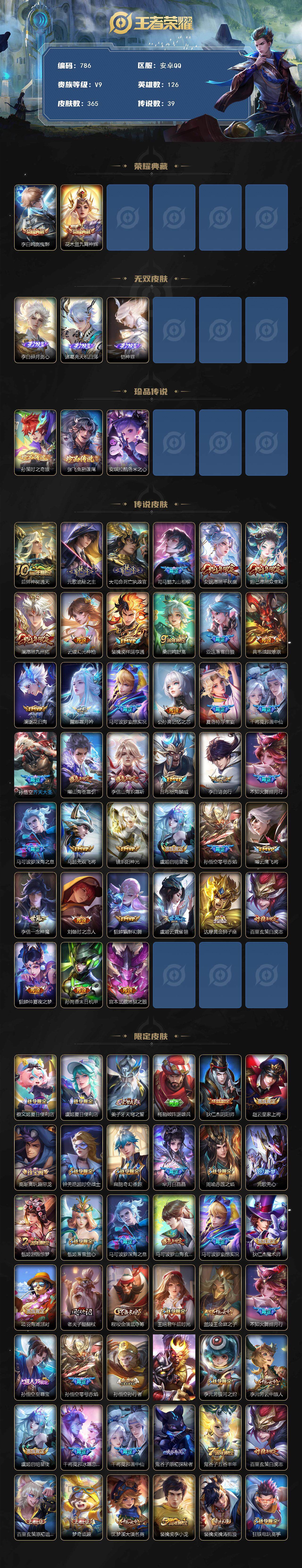 WZCMW3393416王者荣耀账号详情图2