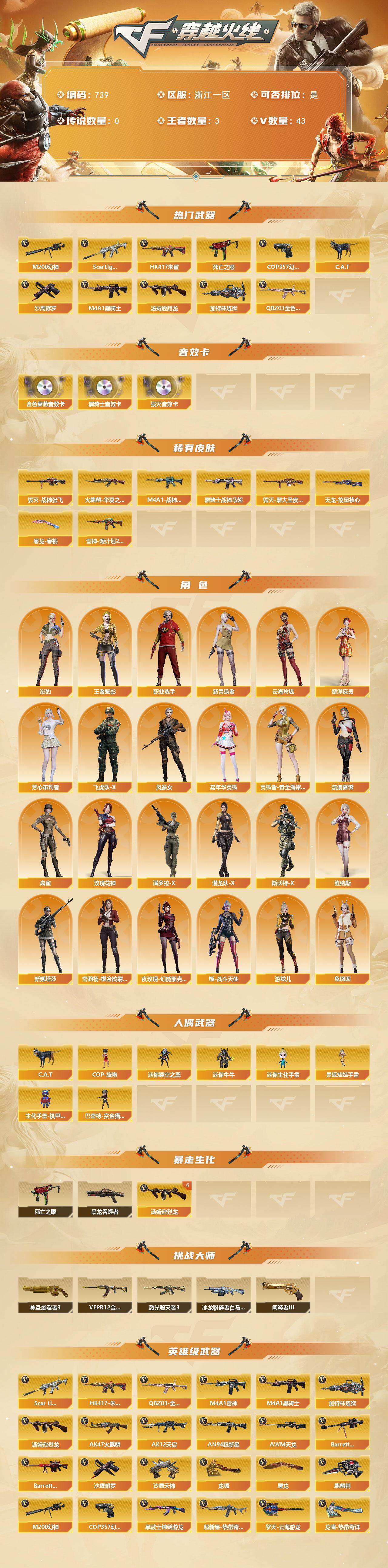 CFQM369254穿越火线账号详情图3 CFQM369254穿越火线账号详情图3