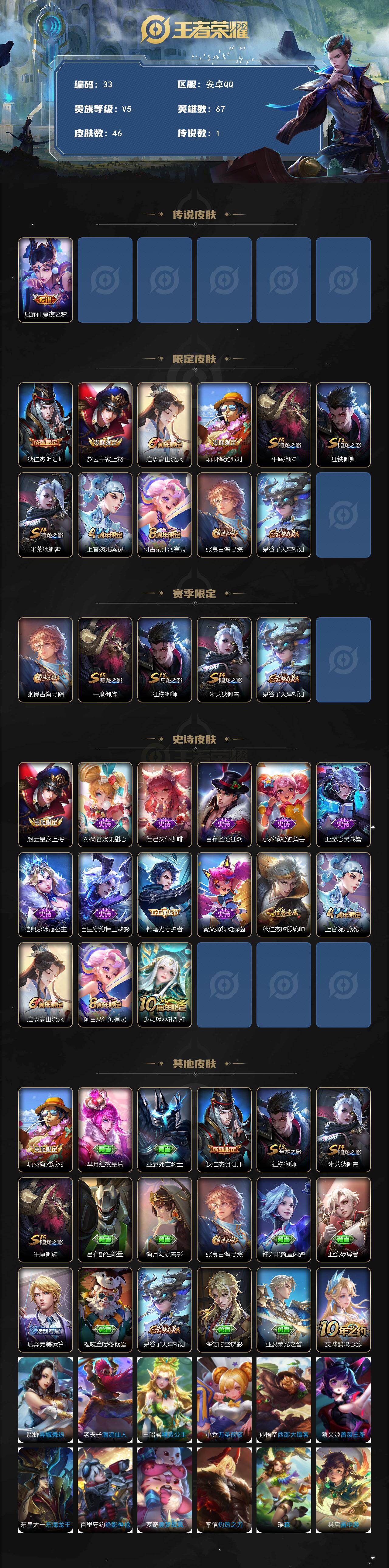 WZCMW495324王者荣耀账号详情图2