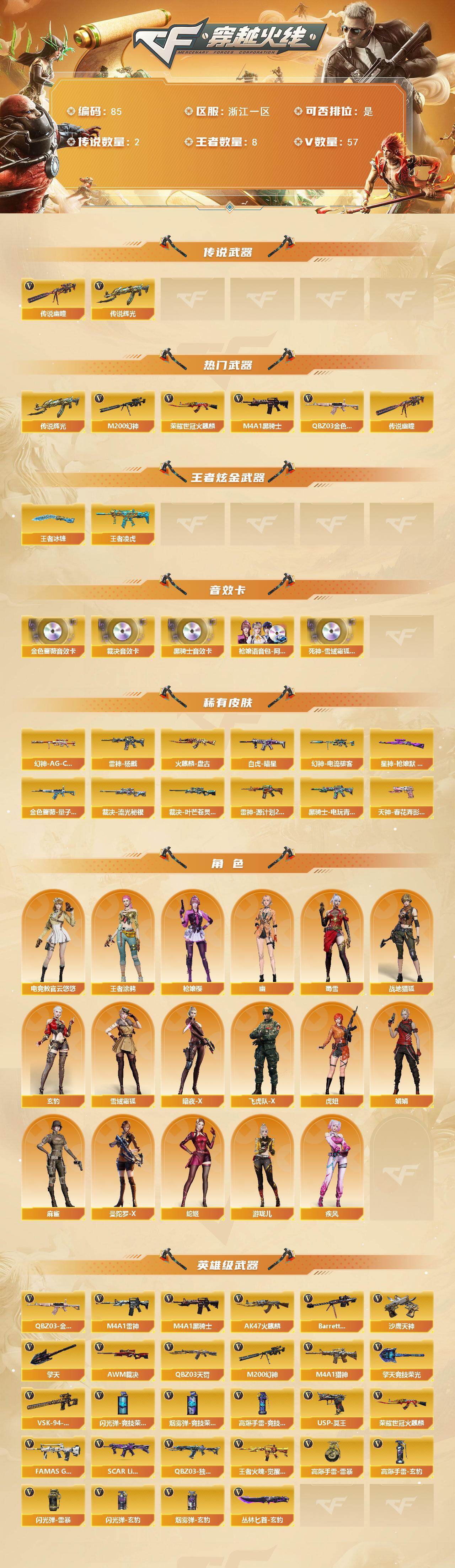 CFCMW422152穿越火线账号详情图2