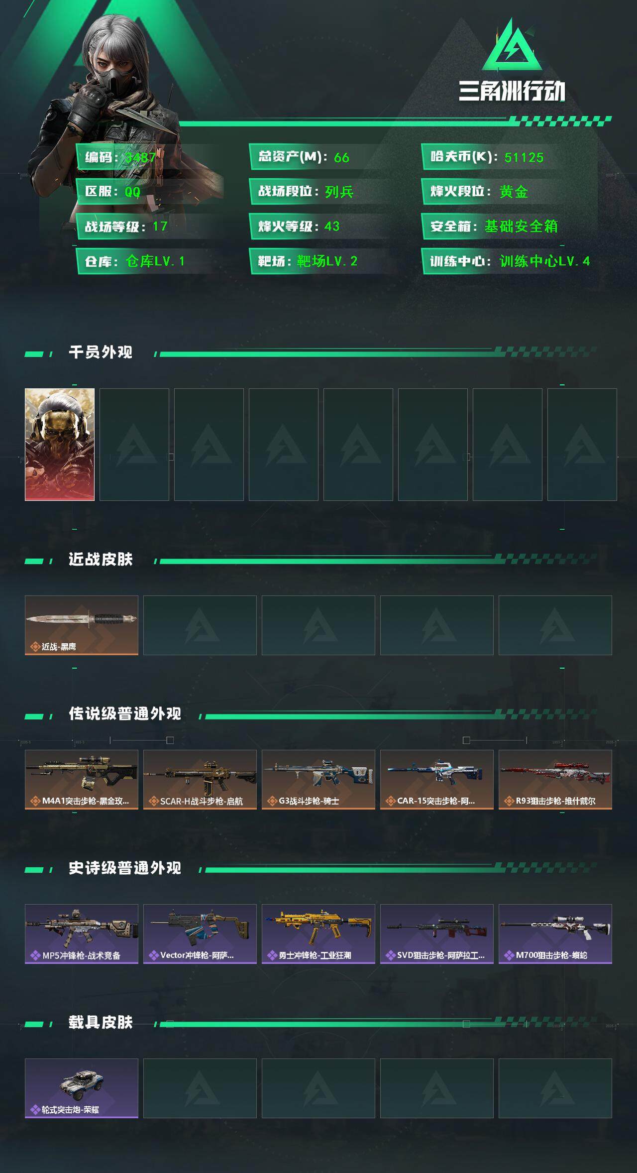 SJZQM374628三角洲行动账号详情图5 SJZQM374628三角洲行动账号详情图5