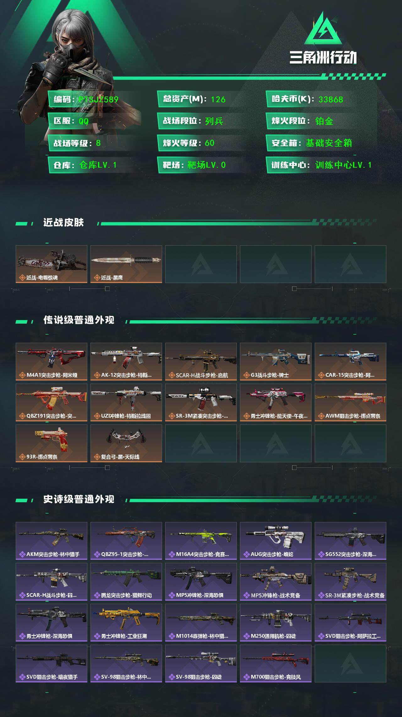 SJZCMW385611三角洲行动账号详情图2 SJZCMW385611三角洲行动账号详情图2