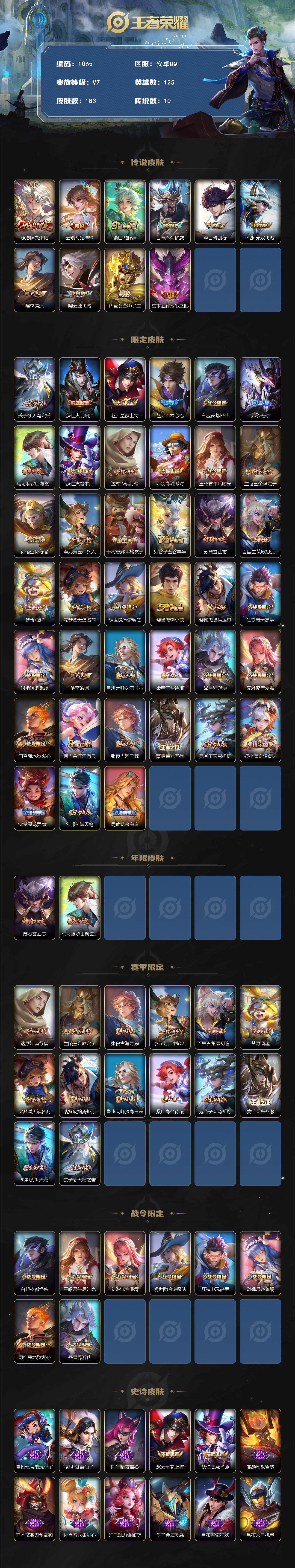 WZQM3393896王者荣耀账号详情图3