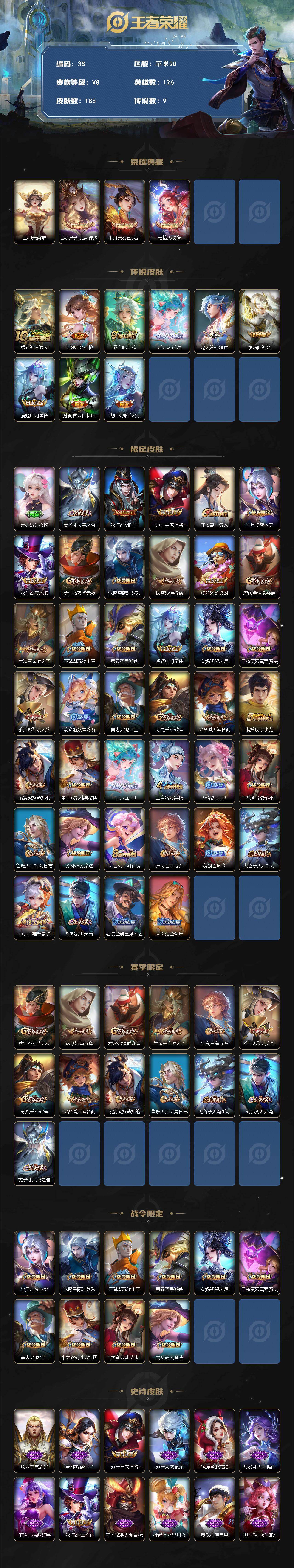 WZCMW495740王者荣耀账号详情图2